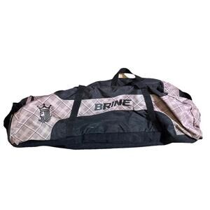 BRINE Lacrosse Equipment Bag with Shoulder Strap Black & Gray 26" Long